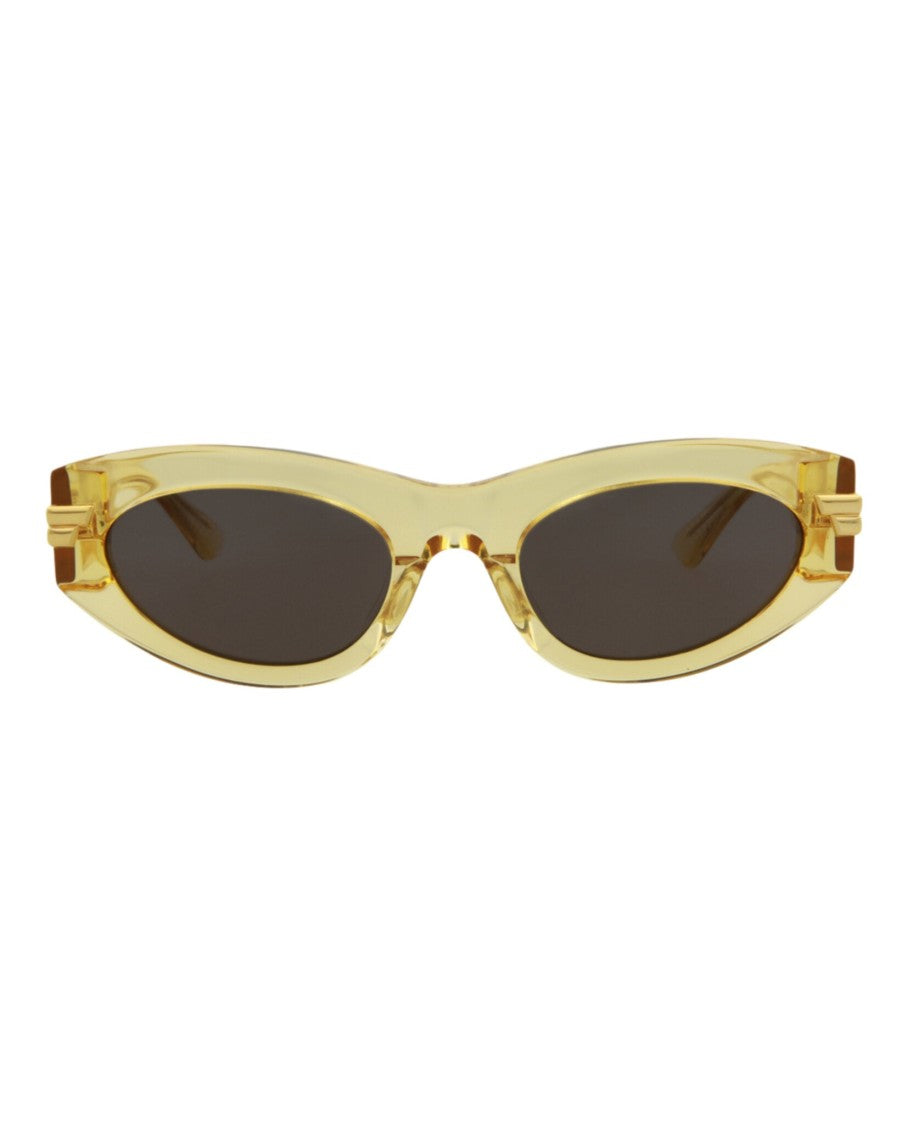 Bottega Veneta Cat Eye-Frame Acetate Sunglasses With Elongated Shape