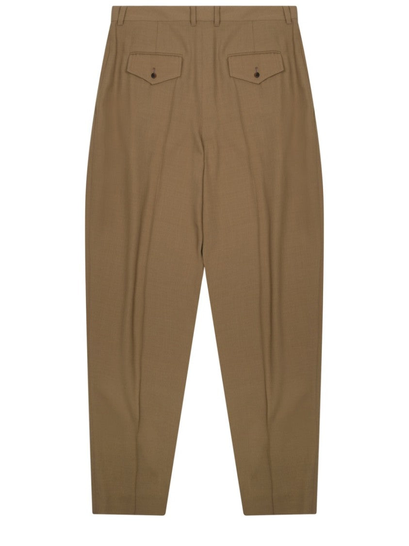 Celine High-Waisted Pleated Trousers With Tailored Silhouette
