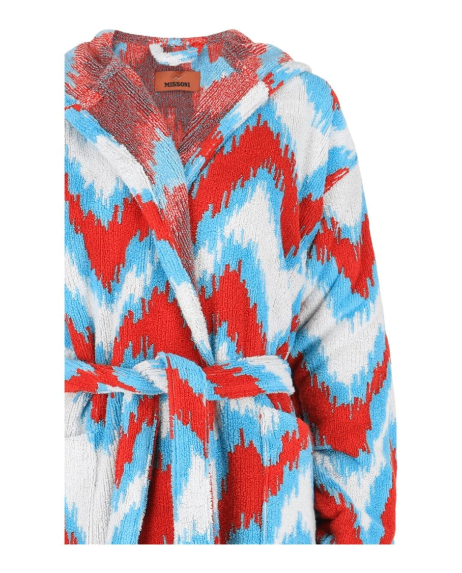 Missoni Fur Hooded Bathrobe