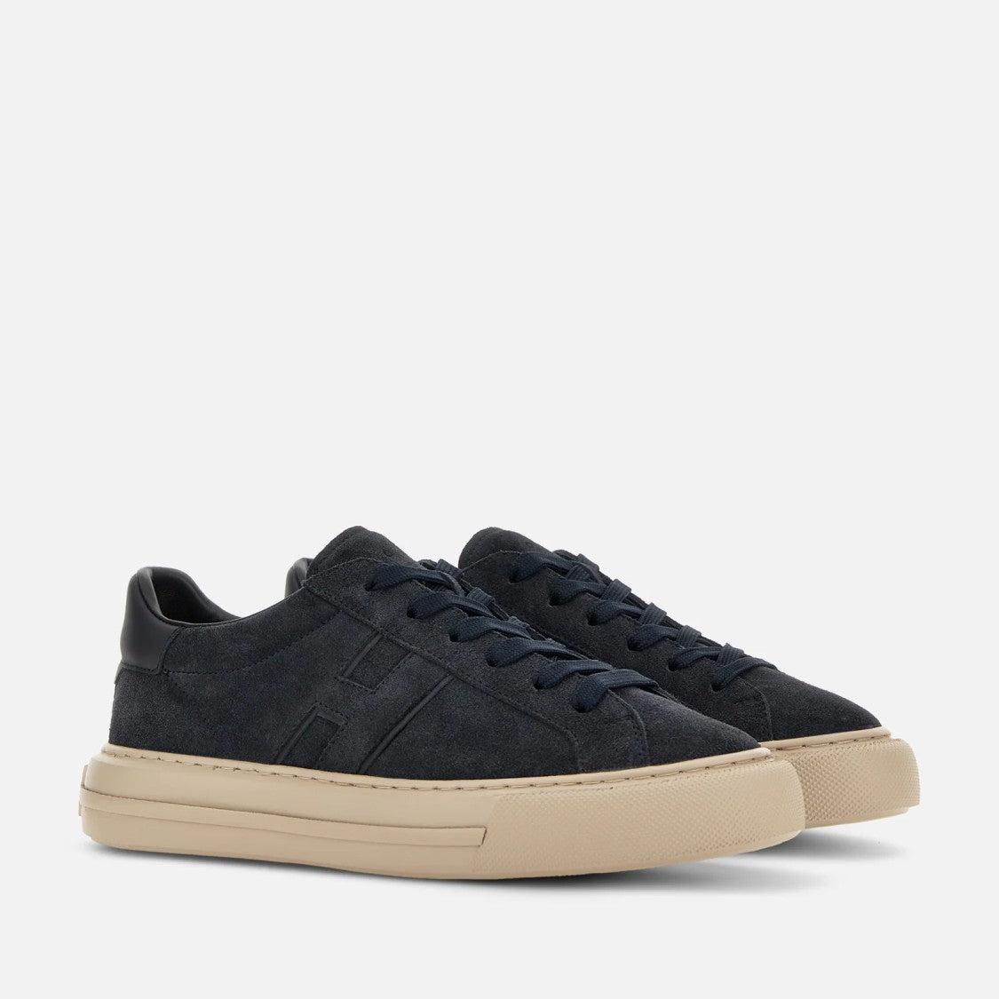 Hogan H691 H Low-Top Sneakers With Suede Upper