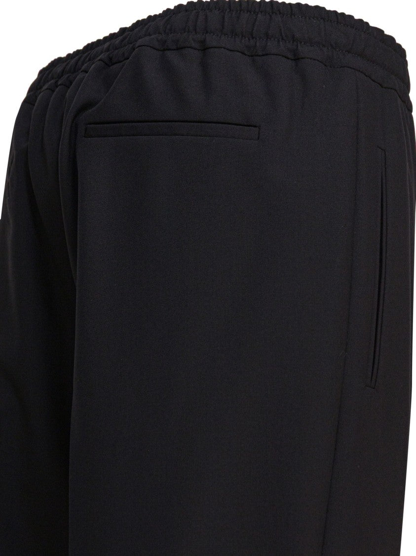 Valentino Straight Leg Trousers In Virgin Wool