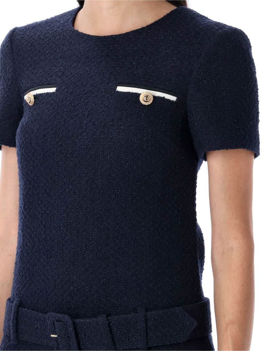 Self-Portrait Boucle Mini Dress