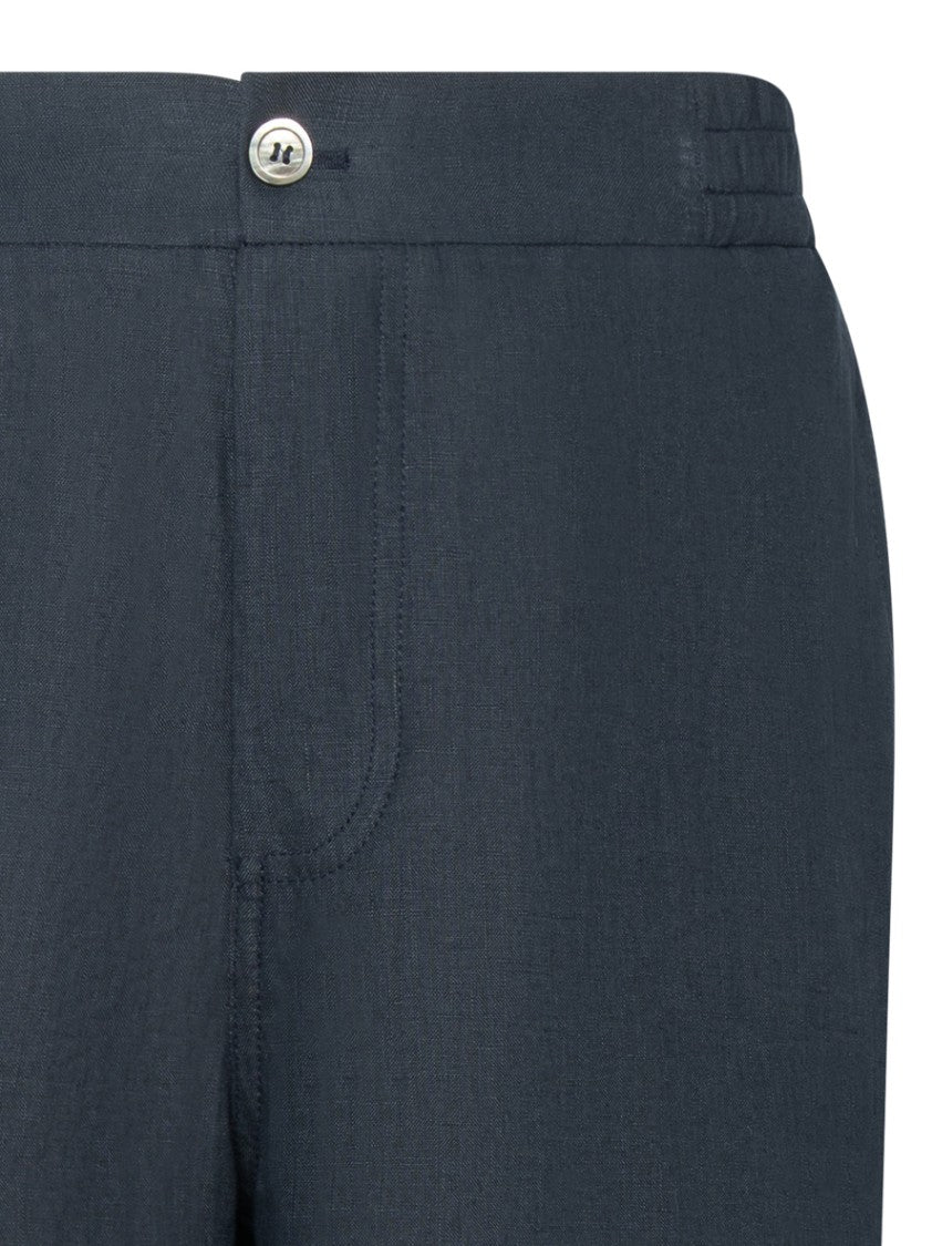 Franzese Collection Bermuda Shorts In Lightweight Irish Linen