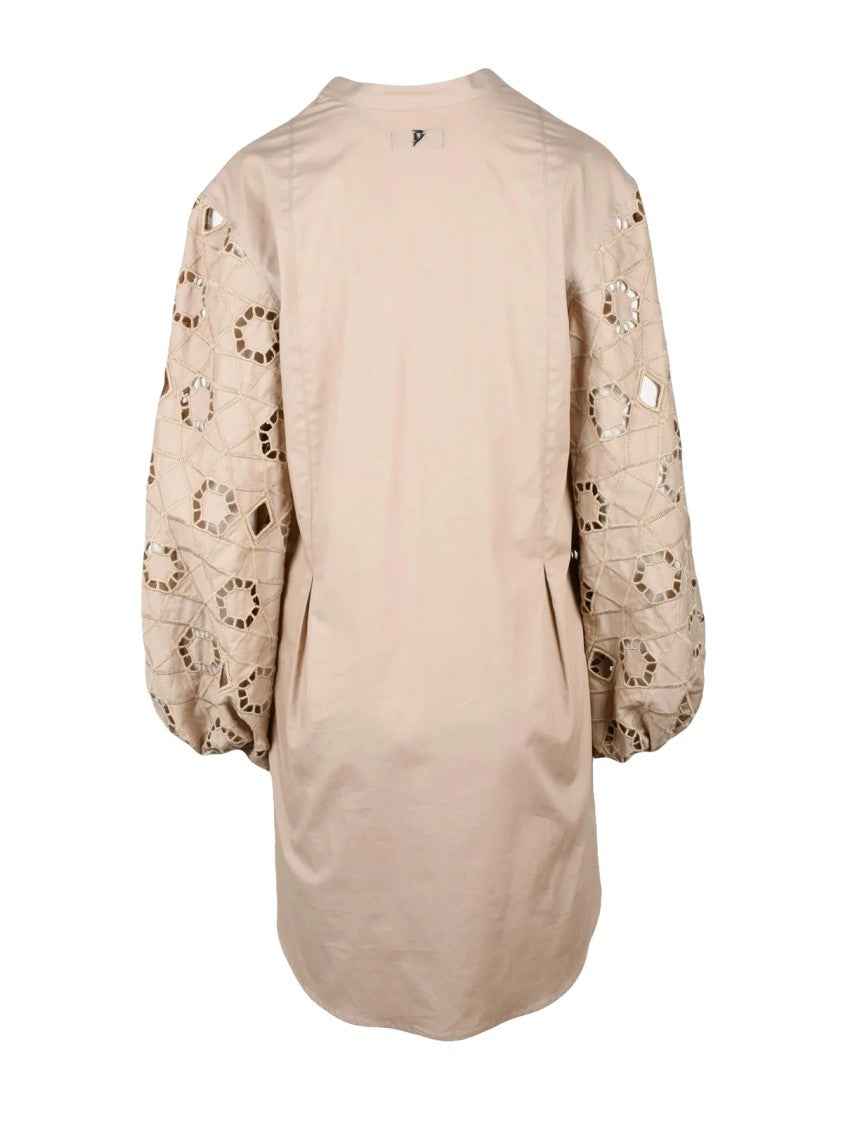 Dondup Cotton Tunic Dress - Beige