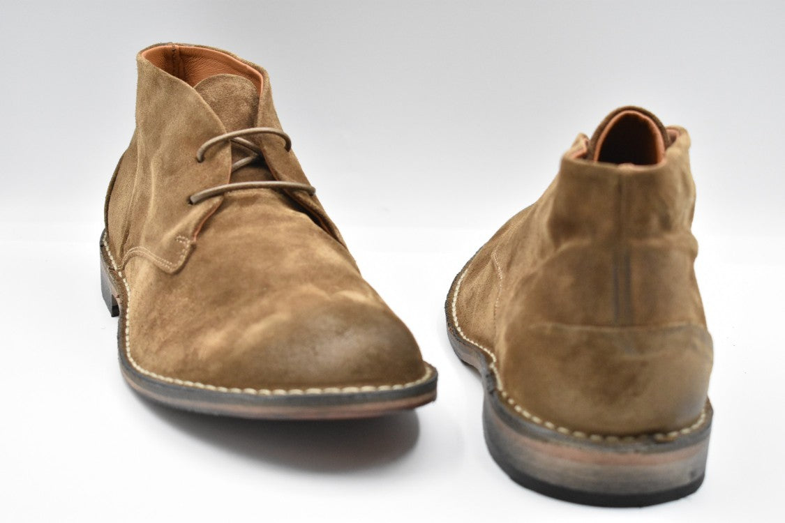 Ernesto Dolani Low-Cut Cognac Suede Shoes With Refined Silhouette