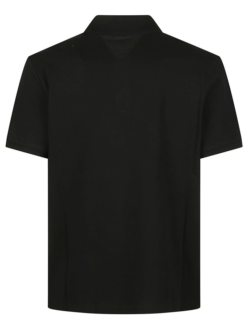 Moncler Stripe Short-Sleeve Cotton Polo Shirt