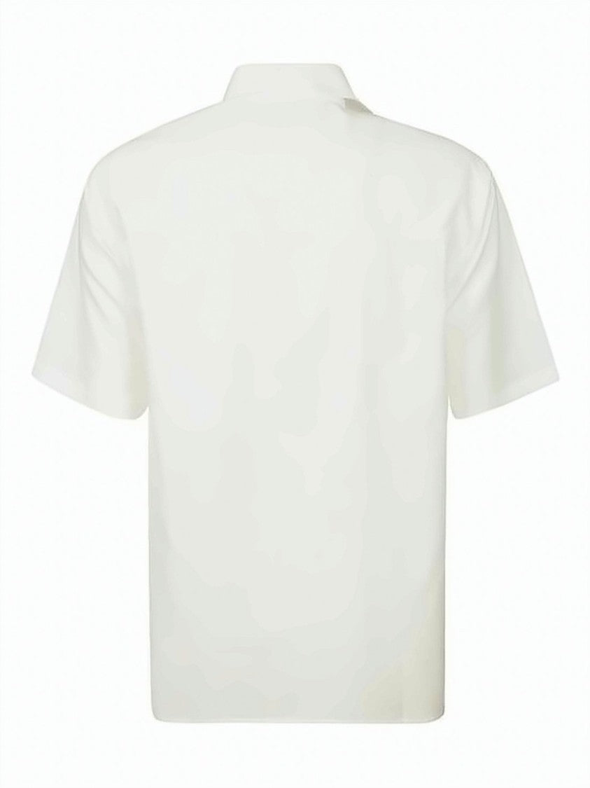Ami Paris Short-Sleeved Classic Collar Shirt With Minimalist Design