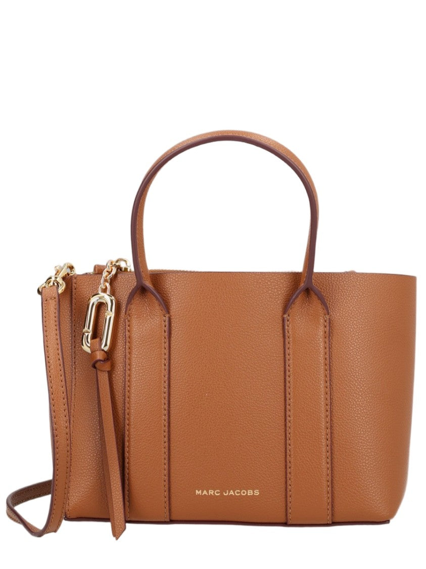Marc Jacobs Brown Gold Accent Leather Shoulder Bag