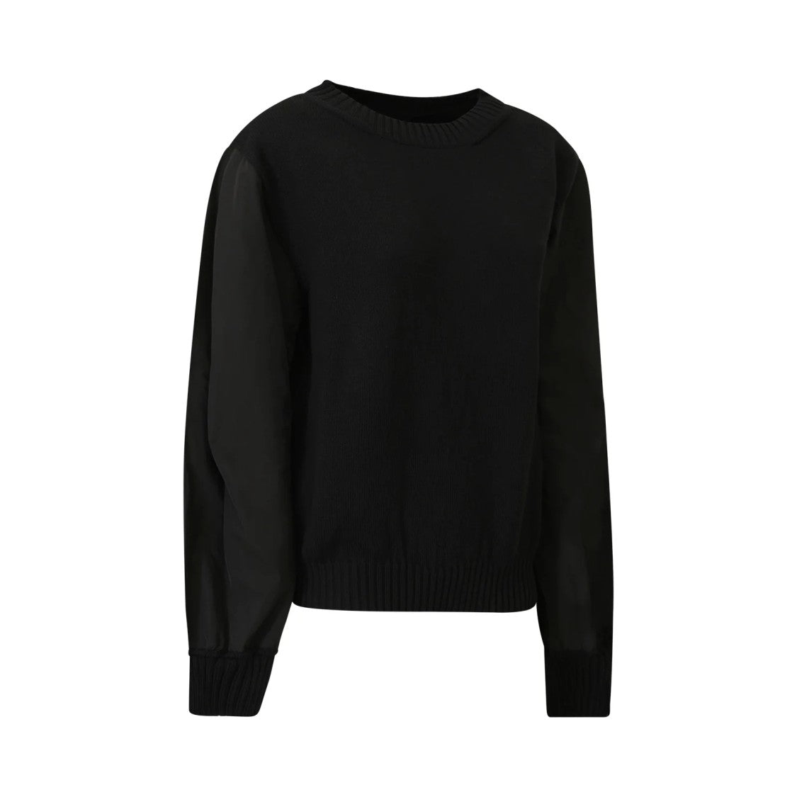 Max Mara Gabarra Mm Long-Sleeved Top With Sheer Sleeves