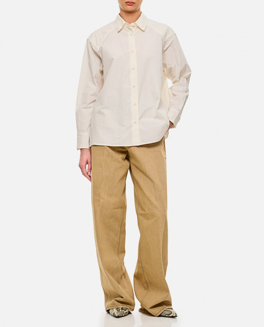 Haikure Camel Wide-Leg Overdyed Camel Jeans