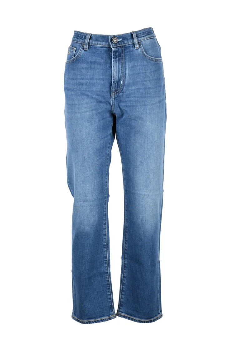 Jacob Cohen Mid-Rise Blue Denim Jeans