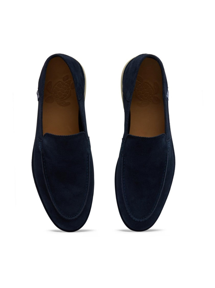 Vilebrequin Almond Toe Suede Slip-On Loafers