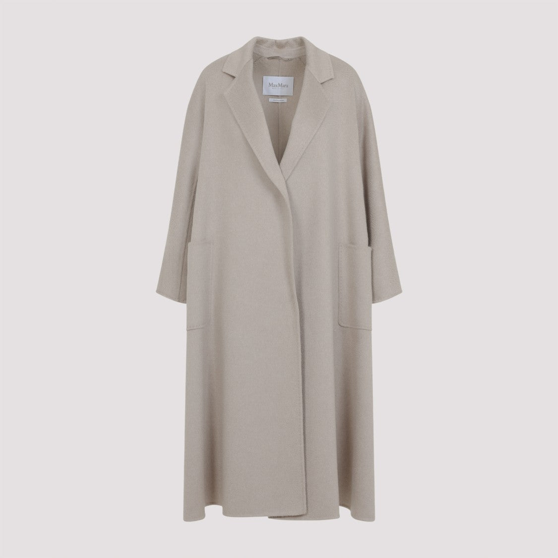 Max Mara Ludmilla Cashmere Coat With Notched Collar And Tonal Belt