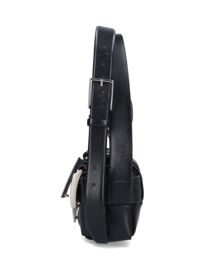 Hodakova "Baguette" Bag With Buckles - Black