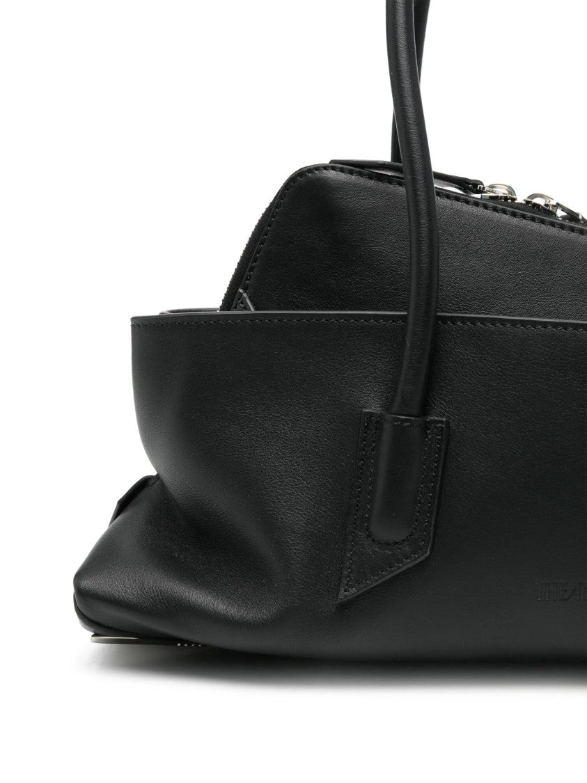 The Attico La Passeggiata Small Gathered Leather Handbag