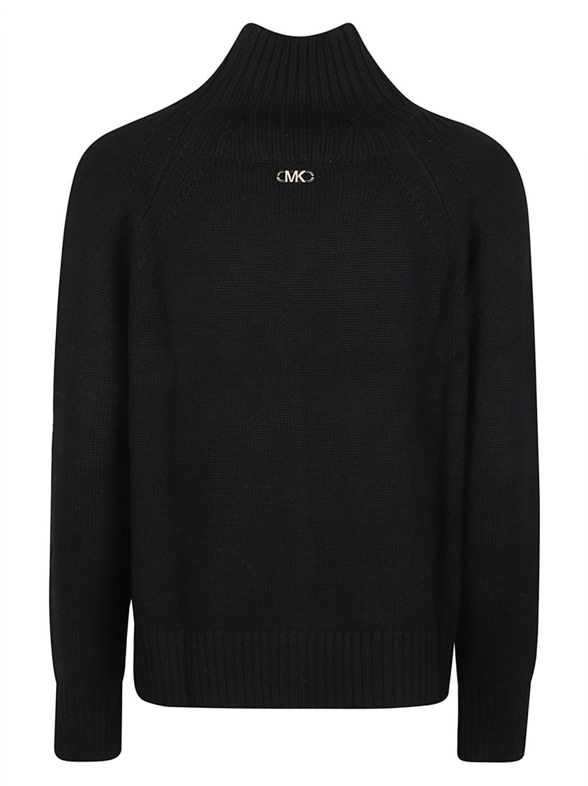 Michael Kors Merino Wool Ribbed Turtleneck Sweater