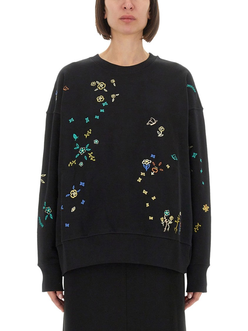 Ps Paul Smith "Floral" Embroidered Sweatshirt