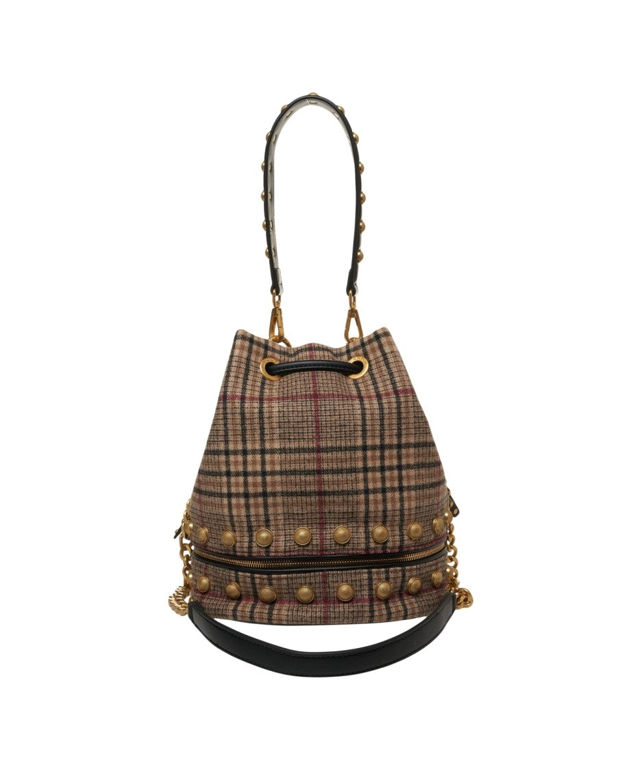 La Carrie Glencheck Bucket Bag