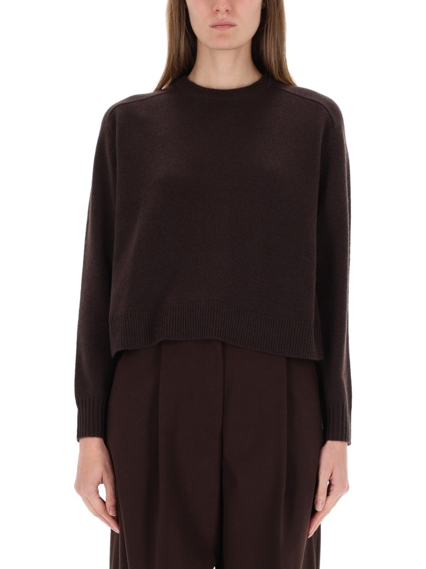 Theory Boxy Cropped Cashmere Sweater