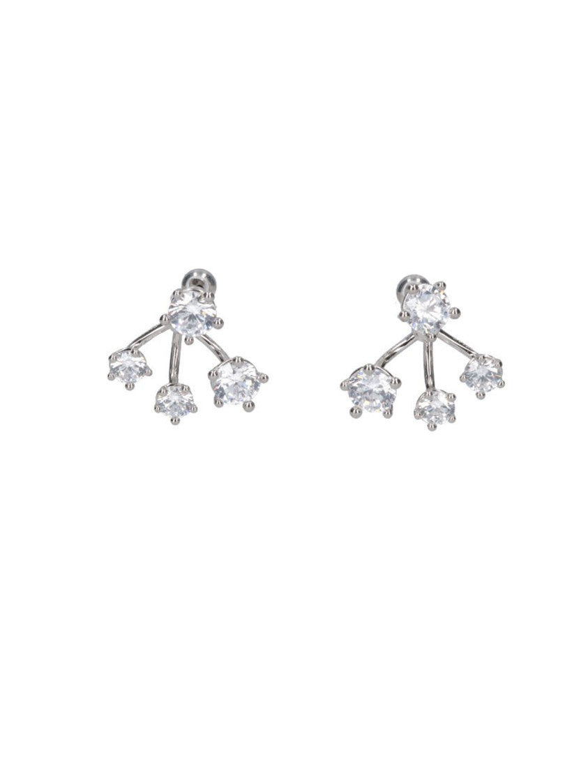 Panconesi Constellation Silver-Plated Crystal Earrings