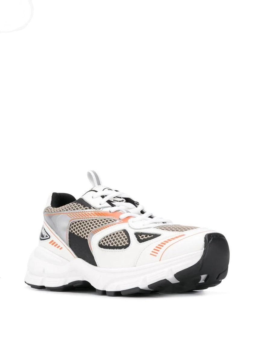 Axel Arigato White Marathon Runner Leather Mesh Trainers
