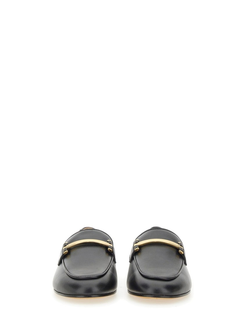 Tod's Pointed Toe Leather Loafers