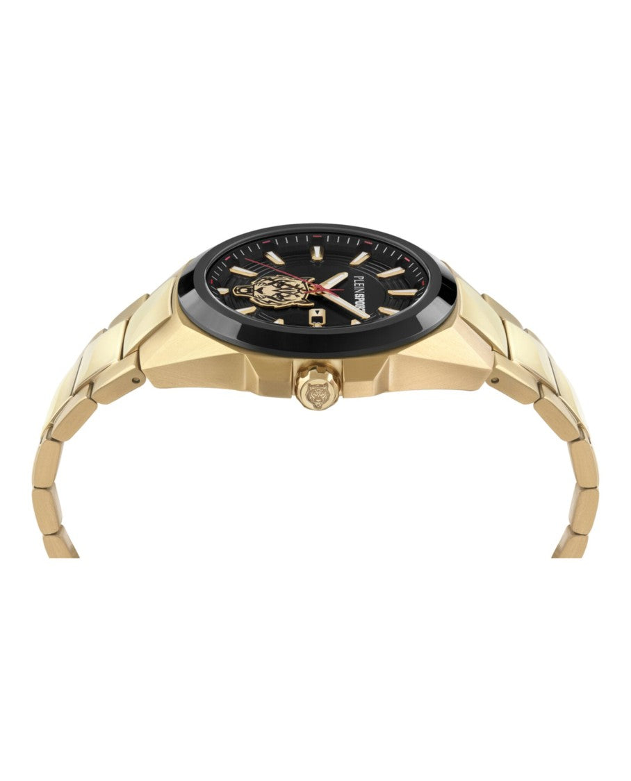 Plein Sport Tigermaster Bracelet Watch With Black Enamel Dial