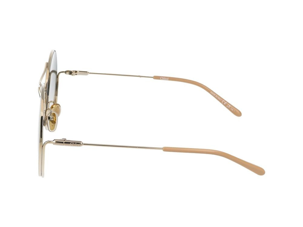 Chloé Sunglasses Ch0166s 002 Gold Gold Green 58/19/135