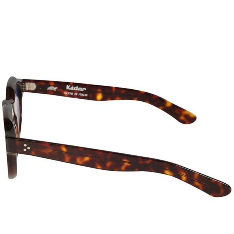 Kador Spike Tortoiseshell Patterned Sunglasses With Gradient Blue Lenses