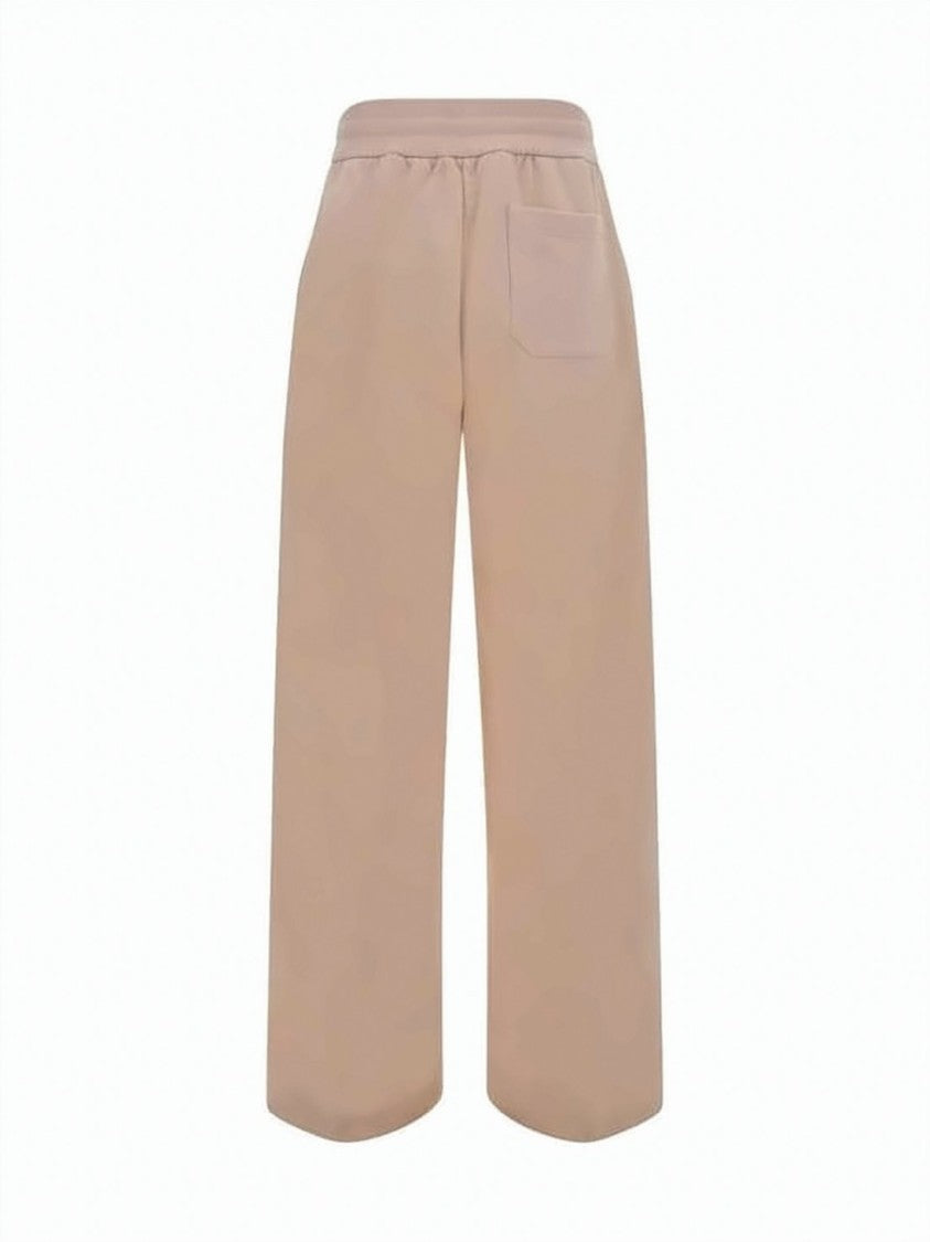 Gucci Wide-Leg Jogger Pants With Drawstring Waistband And Embroidered Logo