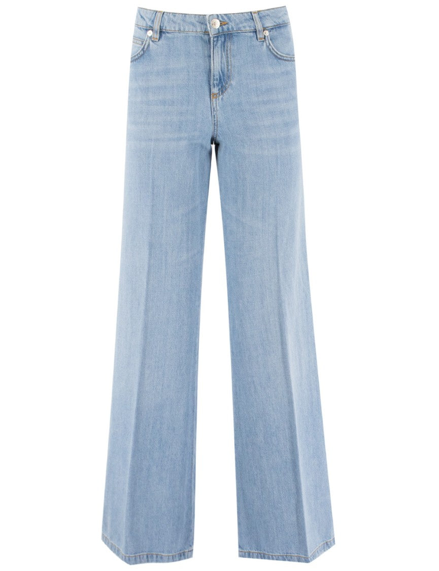 Ermanno Firenze Five-Zip Jeans With Straight Leg Design