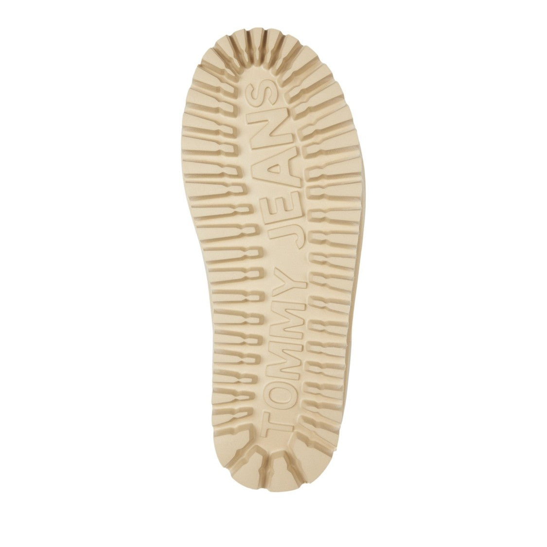 Tommy Jeans Beige Flatform Rubber Outsole Suede Boots