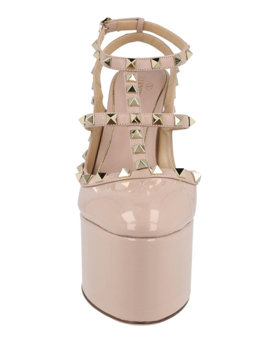 Valentino Rockstud Patent Leather Platform Pumps