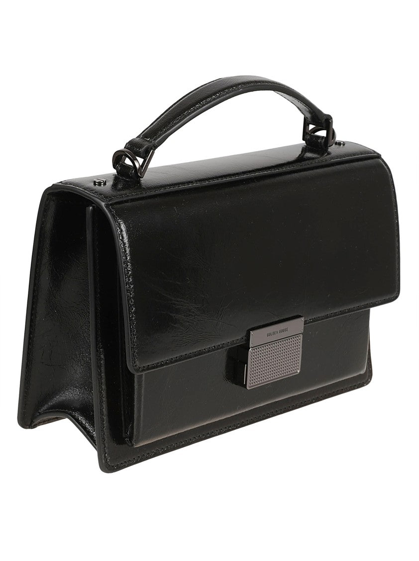 Golden Goose Structured Handbag With Polished Leather Finish