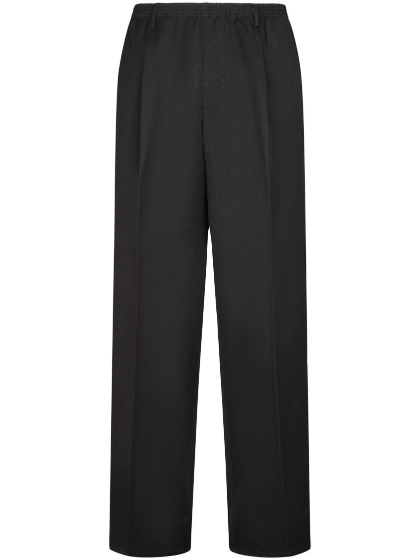 Cellar Door Relaxed Fit Straight Leg Trousers With Zippered Back Pocket
