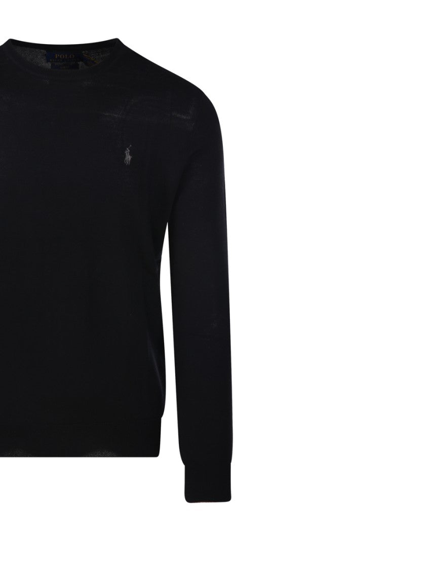 Polo Ralph Lauren Classic Round Neck Black Sweater