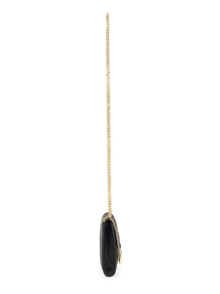 Stella Mccartney Neutrals Falabella Mini Chain Flap Polyester Bag