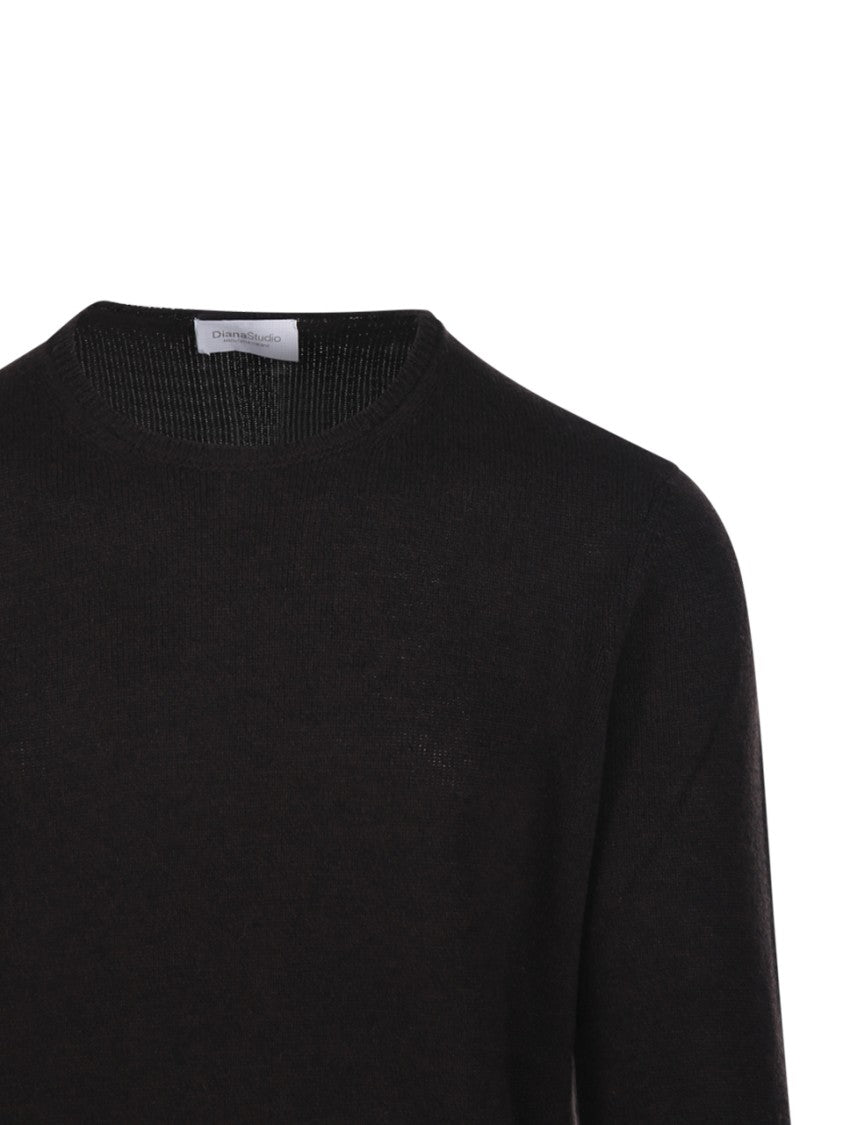 Diana Studio Classic Round Neck Cashmere Sweater For Men
