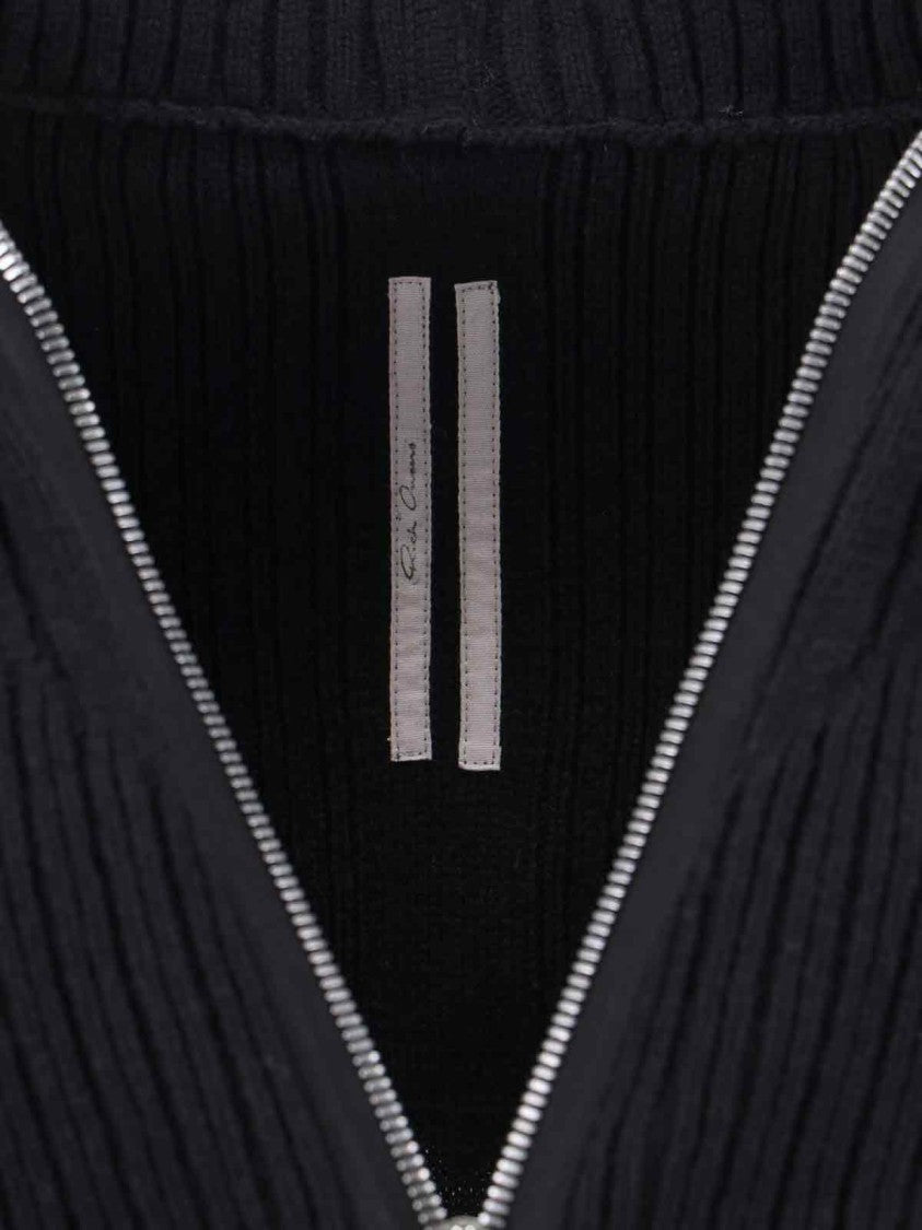 Rick Owens Zip-Up Sweater – Black