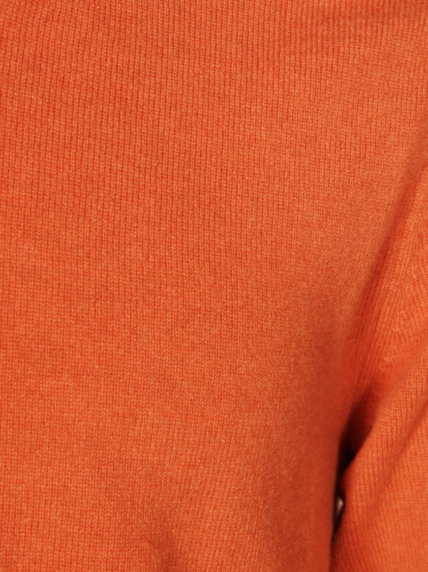 Comme Des Garçons Ribbed Crew Neck Black Wool Sweater