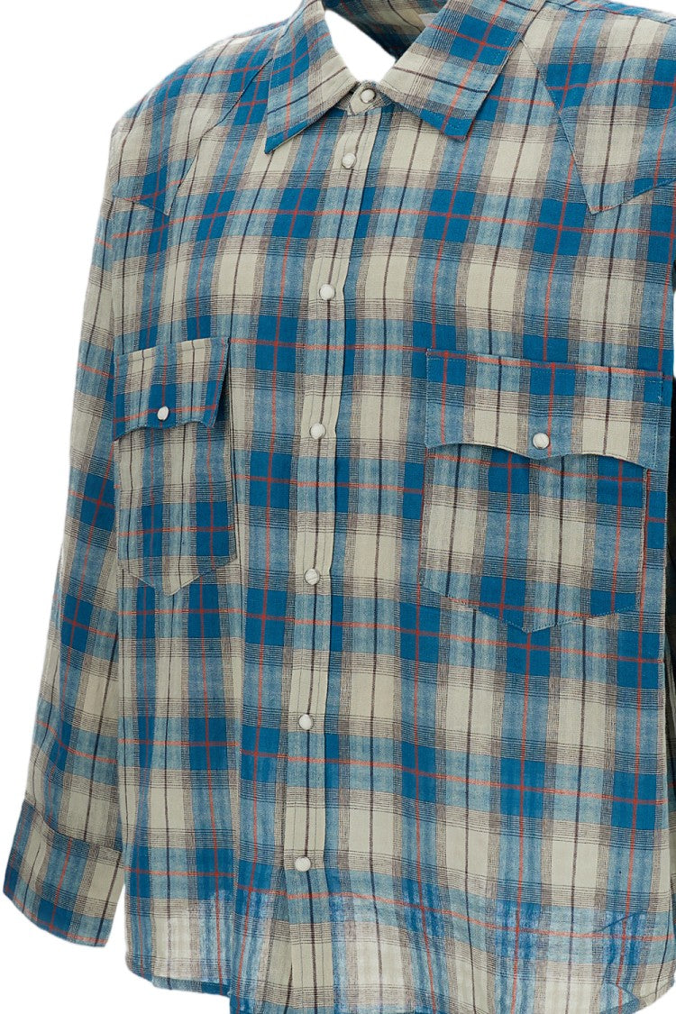 Found Relaxed Fit Plaid Flannel Shirt