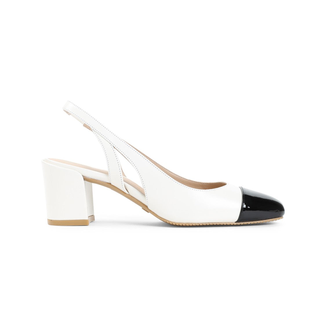 Stuart Weitzman Sleek 50 White Nappa Leather Sandals