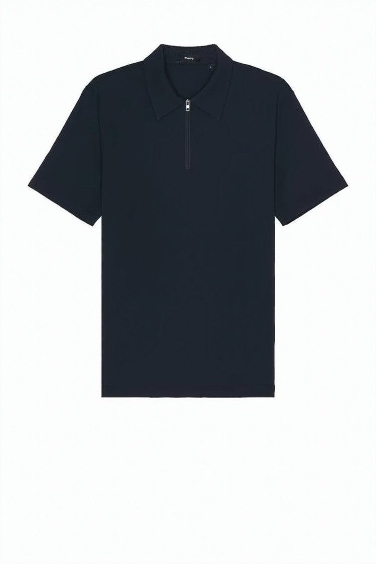 Theory Zip-Up Collar Polo Shirt With Minimalist Design