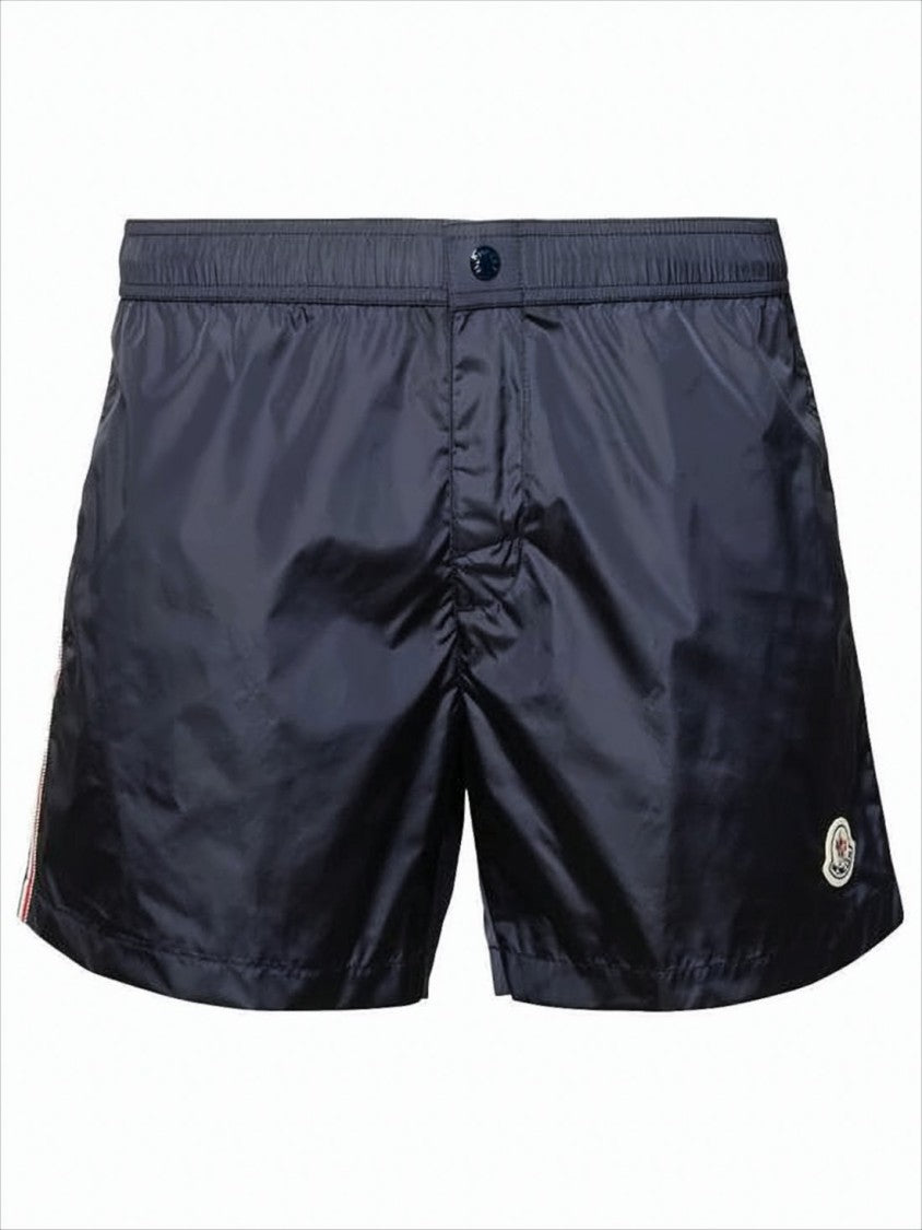 Moncler Swim Shorts With Distinctive Side Stripe