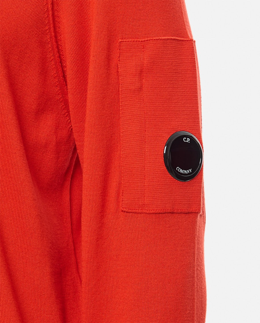 C.P. Company Orange Crew Neck Sweater
