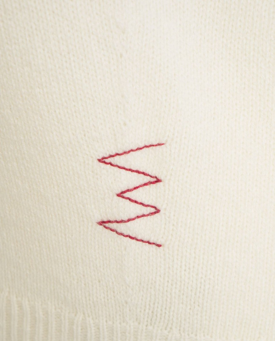 Amaranto Polo Collar Knit Sweater In Luxurious Wool And Cashmere Blend