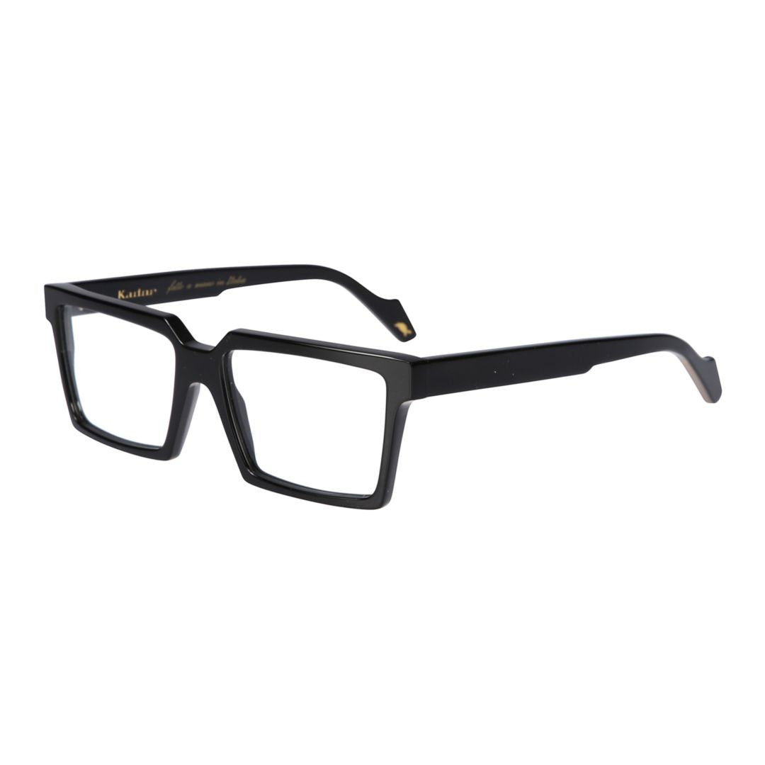 Kador Black Pierre Glossy Rectangular Eyeglasses