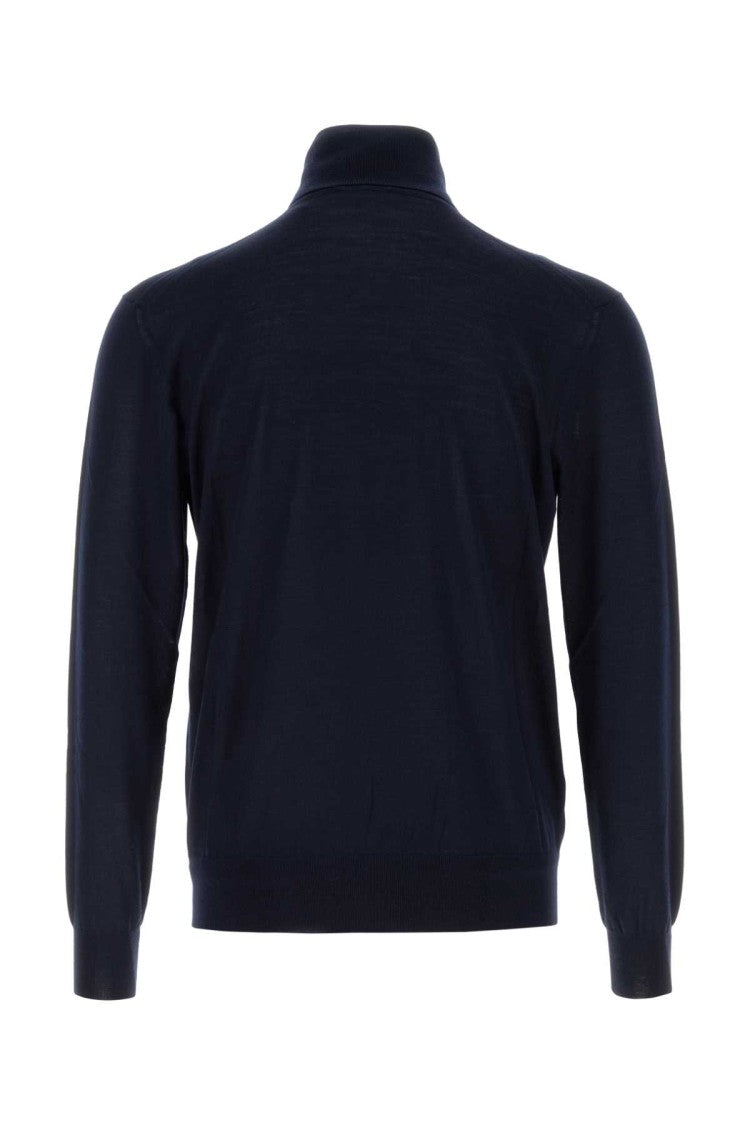 Saint Laurent Navy Blue Cashmere Blend Sweater