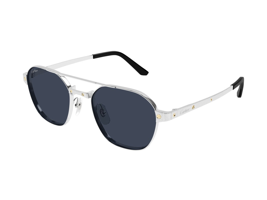 Cartier Ct0571s Double Bridge Metal Sunglasses