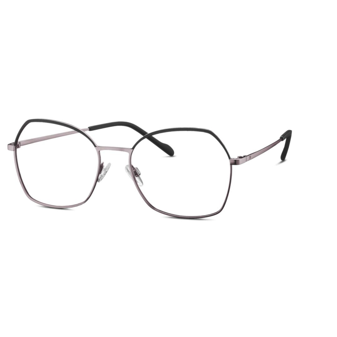 Eschenbach Titanflex Eb 826035 Minimalist Square Frame Eyeglasses With Adjustable Nose Pads